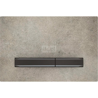 Przycisk uruchamiający Geberit Sigma50, przedni, imitacja betonu, przyciski: czarny chrom