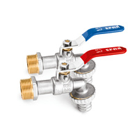 Kurek kulowy czerpalny do wody powietrza glikolu ART. 128 EFAR 8/80 DN 3/4"Nieb.