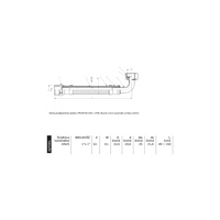 PHA-9156 G1xG1 80cm WZ PN10 DN25 Przyłącze elastyczne CuZn-EPDM-304 z kolanem