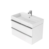 SZAFKA PODUM VIRGO 80 SZARA Z CHROM UCHWYTAMI ZMONT