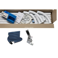 Pakiet Jumbo HAH z zestawem instalacyjnym i podłączeniowym, z wężem ssącym dł. 9,1 mb bez otuliny, gniazdo kremowe