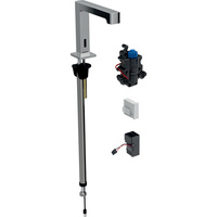 Bateria umywalkowa Geberit Brenta, stojąca, zasilanie sieciowe, do podtynkowej skrzynki funkcyjnej, z mieszaczem termostatycznym