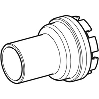 Króciec odpływowy, do zestawu odpływowego do brodzików Geberit d90: d50mm