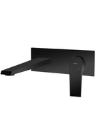 Sette Nero bateria umywalk. ścien.2-otw czarny mat