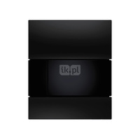 TECEsquare - przycisk spłukujący ze szkła do pisuaru, szkło czarne, przyciski czarne