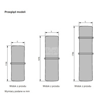 Grzejnik elektryczny ZEHNDER Folio Belt, 1796/740mm, kolor Biały, moc 1000W