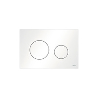 TECEloop - przycisk spłukujący do WC z tworzywa, biały matowy