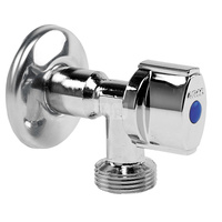 L85 MAC zawór kątowy pralkowy, 1/2 x 3/4 GZ antykamienny uchwyt NOVA znacznik niebieski