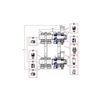 Rozdzielacz ogrzewania RUMET 71K 12 obwodowy