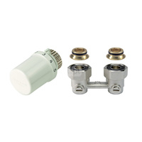 Zestaw do grzejników dolnozasilanych: głowica Thera-6 T3019 + zawór Verafix VK , kątowy, 3/4" V2496EX020A