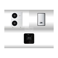 Pakiet systemowy OZE Nr 02 - Pompa ciepła powietrzna powietrze-woda monoblok SAUNIER DUVAL GeniaAir HA 12-6 O 11.3kW 400V + Stacja hydrauliczna HE 9-6 WB + Regulator SRC 720