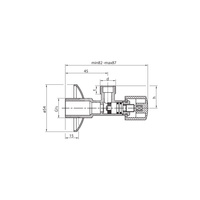 PHA-018 G1/2xG1/2 ZZ PN16 DN15 Zawór odcinający podłączeniowy I CuZn-C