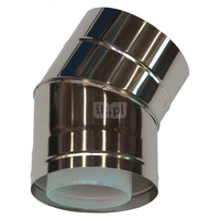 Kolano koncentryczne 30º ø 110/160 mm, PP/stal szlachetna*