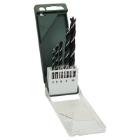 5-częściowy zestaw Wierteł spiralnych do drewna 4,0, 5,0, 6,0, 8,0, 10,0 mm