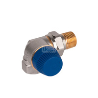 Zawór termostatyczny Kombi-TRV z regulacją dynamiczną, narożny lewy, wkładka PI, R1/2"