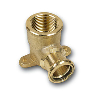 Kolano 90' SANHA PURAPRESS Brąz 18 mm x 1/2'' (ZW x GW)