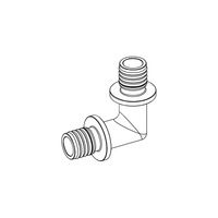 Kolano 90' TECE TECEFLEX Mosiądz 16mm x 16mm (ZZ x ZZ)