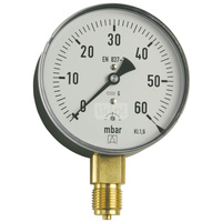 Manometr puszkowy KP 63 fi 63 mm -600/0 mb 1/4 ax kl 1 6