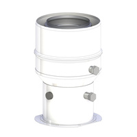 Złączka kotła Termet Econcondens Crystal 50kW Ø80/125mm z króćcami pomiarowymi i uszczelkami