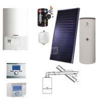 Pakiet VC eco TEC pro 146 + zestaw solarny VITSOL 4 + czujnik temperatury c.w.u. + regulator multiMATIC 700 +  zestaw podstawowy powietrzno-spalinowy przez ścianę lub dach