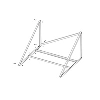 1 kW PB017 mocowanie, dach płaski, balastowy 15st. pion, KLIK