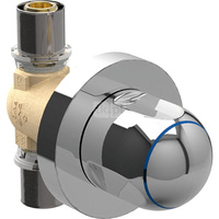 Podtynkowy zawór kulowy Geberit Volex z uchwytem uruchamiającym d20