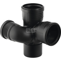 Złącze czwórnik GEBERIT Silent-PP 90mm x 75mm x 90mm x 90mm (DN 90 x DN 70 x DN 90 x DN 90)