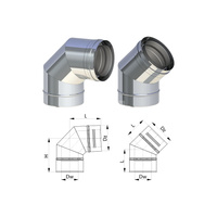 SP Kolano spalinowe 90° DN 125