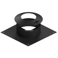 Króciec dylatacyjny fi80mm z kołnierzem malowany na czarno