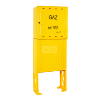 Skrzynka gazowa 600x600x250, wolnostojąca, SX600 - żółta
