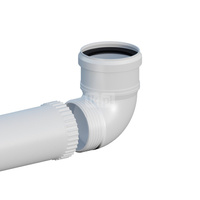 Kolano PP 87° skręcane DN80mm z przedłużeniem L500mm z uszczelką [EPDM]