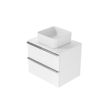 SZAFKA Z BLATEM VIRGO 60 BIAŁA CZARNY UCHWYT ZMONT.