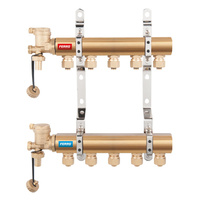 Rozdzielacz 6-drogowy z nyplami i złączkami