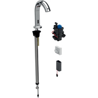 Bateria umywalkowa Geberit Piave, stojąca, zasilanie bateryjne, do podtynkowej skrzynki funkcyjnej, z mieszaczem termostatycznym