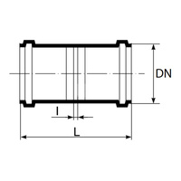 Złączka dwukielichowa (KG-ERMM 2000) DN 250