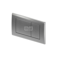 TECEplanus - przycisk spłukujący do WC z metalu, stal nierdzewna szczotkowana, podwójny