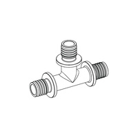 TECEflex - Trójnik 90st. z mosiądzu standard 16 x 16 x 16 mm