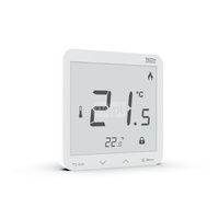 Bezprzewodowy regulator pokojowy zasilany 230V dopuszkowy biały, model R-8pz PLUS