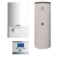 Pakiet - Kocioł gazowy jednofunkcyjny VAILLANT ecoTEC pro VC 186/5-3 kondensacyjny wiszący 5.7-20.0kW + Czujnik c.w.u.  + Regulator multiMATIC 700 + Zasobnik c.w.u W-E 300