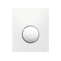 TECEloop - przycisk spłukujący z tworzywa do pisuaru, biały, przycisk chrom połysk