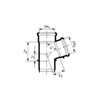 Trójnik 45 KGEA 2000 DN 250/160