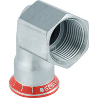 Kolano Geberit Mapress C-Stahl FKM przejściowe 90° z gw.wewn. d28-Rp1