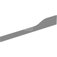 Osłona dekoracyjna, przednia, do umywalki Geberit Bambini, do 3 baterii umywalkowych, głębsza umywalka po lewej stronie, pomarań