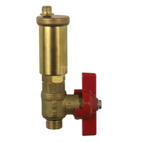 Odpowietrznik automatyczny do instalacji solarnych z zaworem kulowym 3/8 GZ