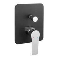 ADORE BLACK/CHROME bateria podtynkowa, 2-funkcyjna, czarny/chrom