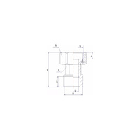 Śrubunek RUMET Mosiądz 3/4'' x 3/4'' (GW x GZ)