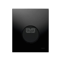 TECEloop - przycisk spłukujący ze szkła do pisuaru, szkło czarne, przycisk czarny