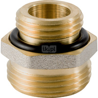 Ny GEBERIT MeplaTherm Mosiądz Nikiel x Mosiądz x 1/2' (Eurokonus x Gwint zewnętrzny gazowy walcowy)