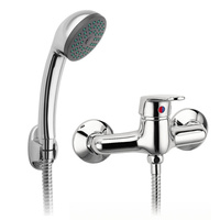 SMILE bateria natryskowa ścienna, chrom