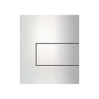 TECEsquare - przycisk spłukujący z metalu do pisuaru, biały połysk